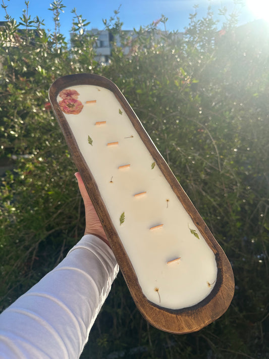 7 Wick Dough-Bowl | Dark Woods